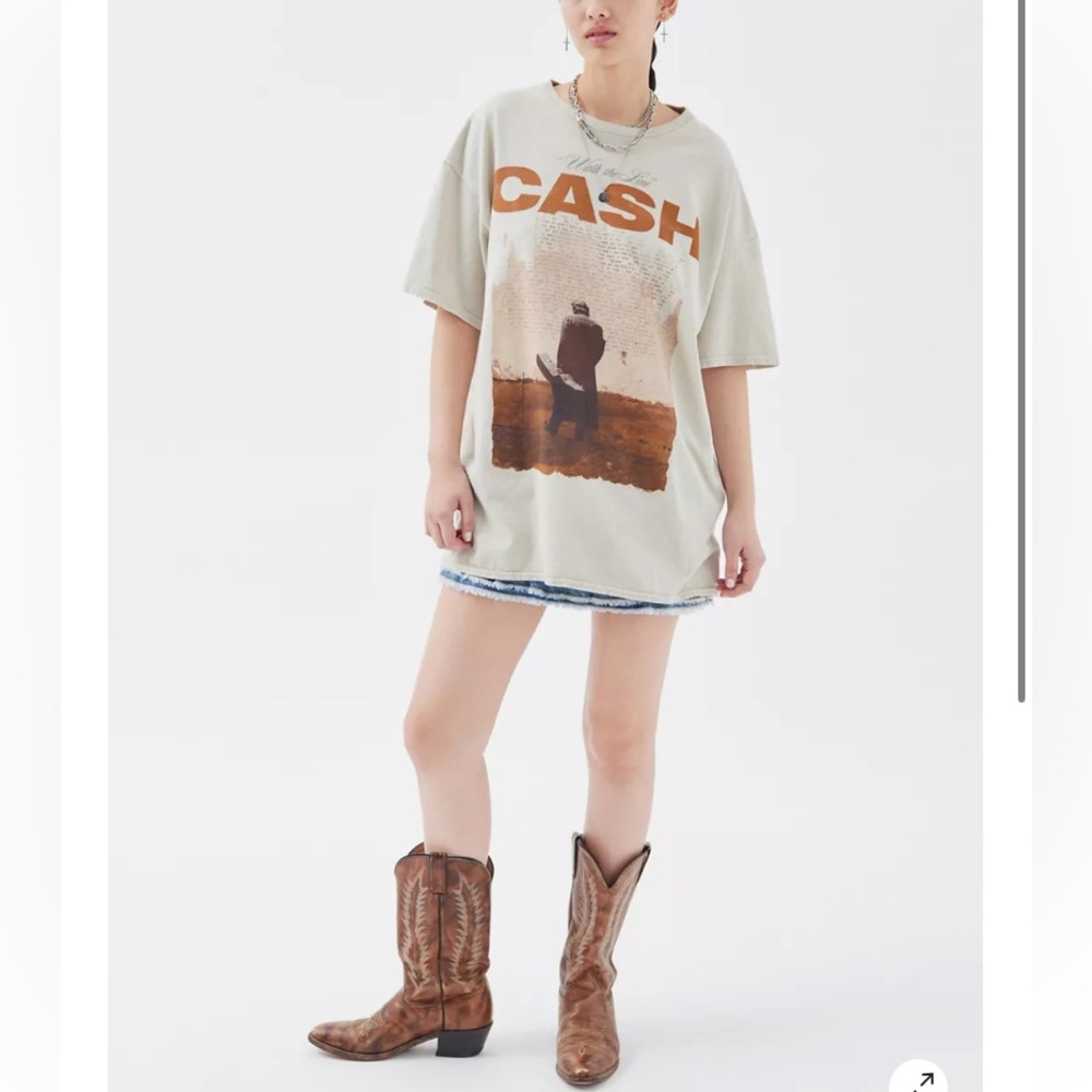 Urban Outfitters Johnny Cash T-shirt Dress Size S/M